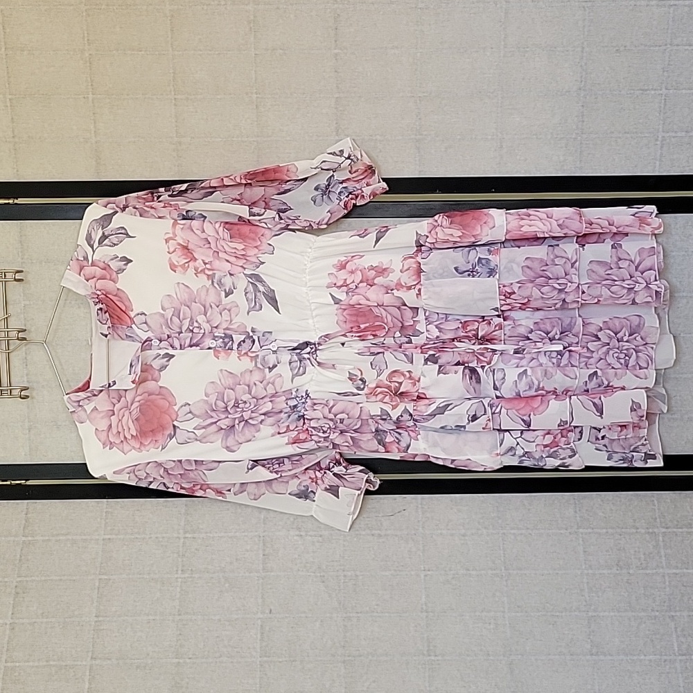 Chic Purple and White Shirt Mini Dress